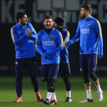 Luis Enrique dejó la mañana libre del primer día del año a sus jugadores, a los que citó para entrenarse a las seis de la tarde.