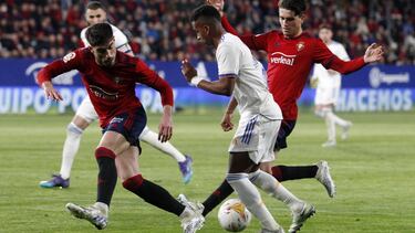 Rodrygo fue una pesadilla para la zaga osasunista en el partido del miércoies jugado en El Sadar.