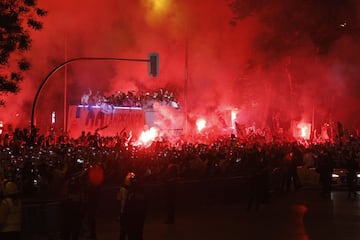 Las imágenes de la celebración del Real Madrid en Cibeles