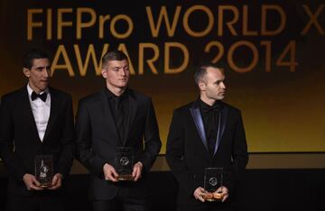 Iniesta ha estado nueve veces en el XI Mundial FIFA/FIFPro.