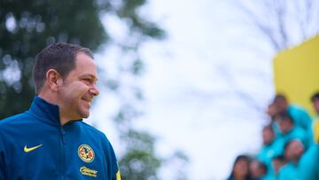 Santiago Banos during official photo America team as part of the Liga BBVA MX and Liga BBVA MX Femenil, Torneo Apertura 2024 at Club America on October 02, 2024 in Mexico City, Mexico.