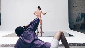 Pelayo D&iacute;az se desnuda en su cuenta de Instagram.