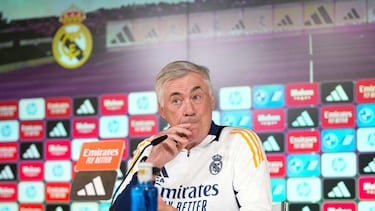 Ancelotti, entrenador del Real Madrid.