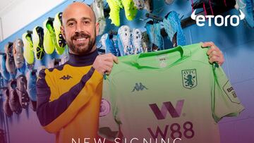 Pepe Reina llega cedido al Aston Villa.