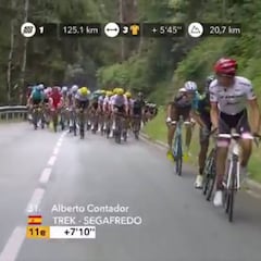 ¡De otra época!: el descomunal ataque de Contador a 120 km