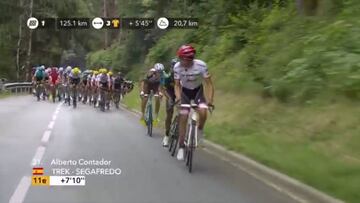 ¡De otra época!: el descomunal ataque de Contador a 120 km