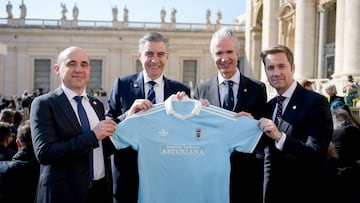 Encuentro del Real Oviedo con el Papa León XIV por su Centenario