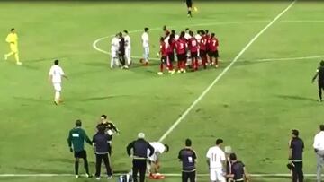 Así se calentaron los ánimos tras la falta de Molino