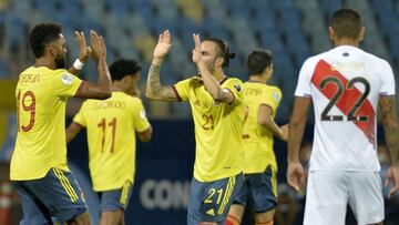 Partido entre la Selecci&oacute;n Colombia y Per&uacute;