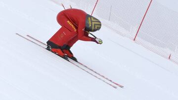 Jan Farrell compite en la prueba de la Copa del Mundo de Canadá.