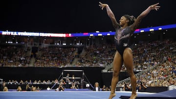 Simone Biles lands an insane triple-double at USA nationals