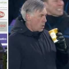 La explicación de Ancelotti a su viral celebración con un té es aún más sublime que el vídeo