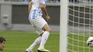 <b>GOL DE ARTISTA. </b>Este es el momento en que Joaquín supera con exquisita técnica a Dani y consigue el 2-1.