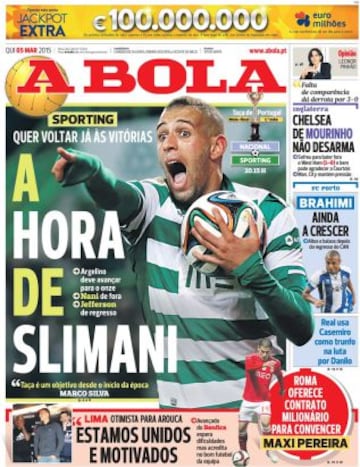 Portadas de la prensa deportiva