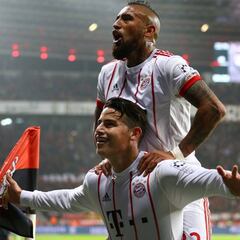 Golazo de James y celebración al estilo Mundial Brasil 2014