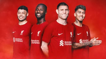 Alex Oxlade-Chamberlain, Naby Keita, James Milner y Roberto Firmino harán las maletas de Anfield a final de temporada.