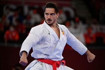 Dami¨¢n Quintero durante su participaci¨®n en la final ente el japon¨¦s Ryo Kiyuna.