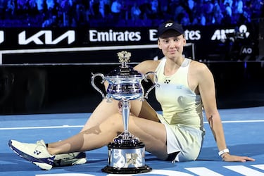 Victoria de Elena Rybakina en el Open de Australia.