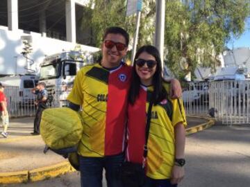 El duelo Colombia-Chile comienza desde la camiseta.