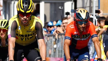 Nibali: “Si Roglic quiere seguirme, puedo enseñarle todos los trofeos en mi casa”