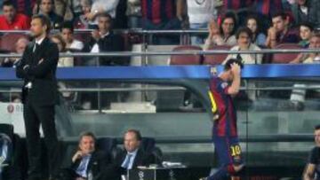Esta vez Luis Enrique sí sustituyó a Messi con vistas al Clásico