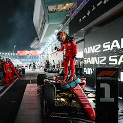 Sainz gana como un jefe con una defensa para la historia