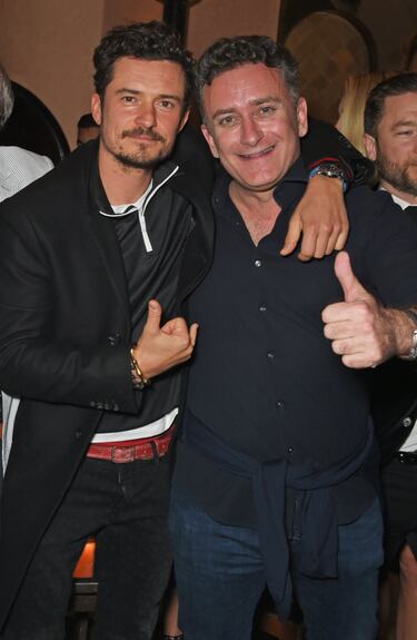 Orlando Bloom con Alejandro Agag en la fiesta de su cumplea?os en Marrakech. 