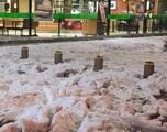 Puebla se tiñe de blanco por granizo y bajas temperaturas