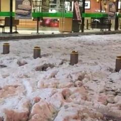Puebla se tiñe de blanco por granizo y bajas temperaturas