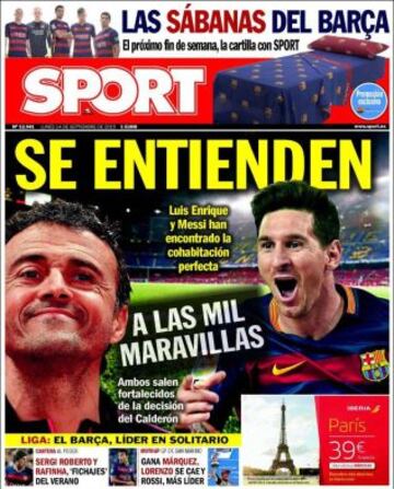 Portadas de la prensa deportiva