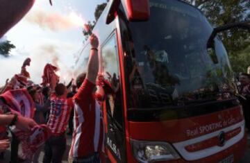 El Sporting de Gijón se juega hoy contra el Betis la permanencia en primera división y la afición sabe que hoy, más que nunca, debe estar a la altura.