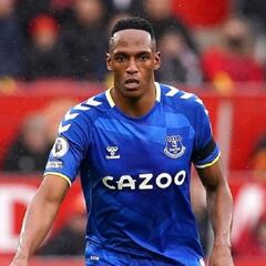 Yerry Mina, clave para el rendimiento del Everton