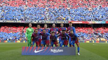 Once inicial del Barcelona 