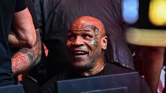 Former US professional boxer Mike Tyson attends the Ultimate Fighting Championship (UFC) 287 mixed martial arts event at the Kaseya Center in Miami, Florida, on April 8, 2023. (Photo by CHANDAN KHANNA / AFP)