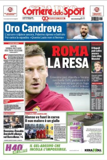 Portadas de la prensa deportiva