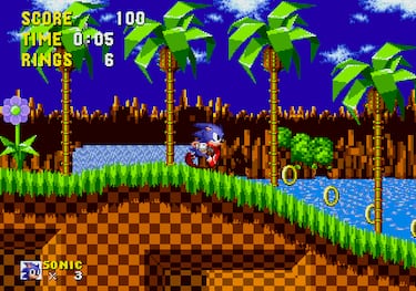 La primera aparición de Sonic no fue en su propio juego sino como cameo en otro muy distinto