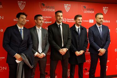 Coke Andújar, Alejandro Alfaro, Álvaro Negredo, Javi Varas y Juan Cala. 

 