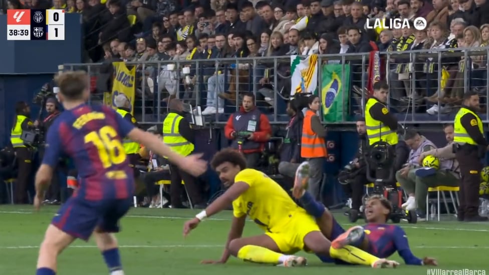 Vean la expulsión sobre Lamine Yamal que tiene al Villarreal echando chispas