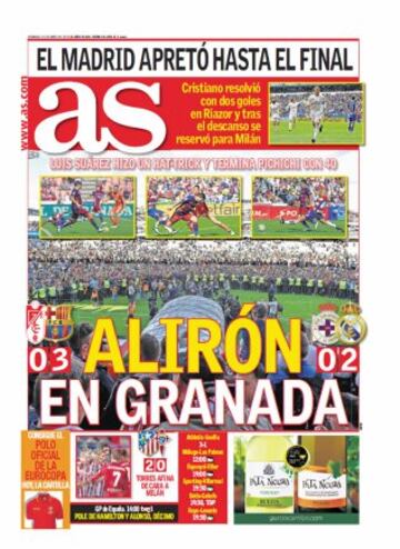 Portadas de la prensa mundial