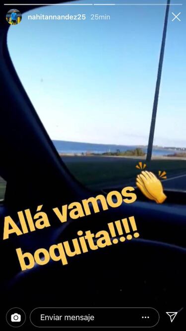Nández, de Uruguay a Córdoba para ver la gran final