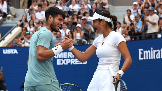 La aventura de Raducanu y Alcaraz dura un solo partido