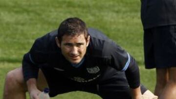 Frank Lampard en un entrenamiento de la Selecci&oacute;n inglesa.