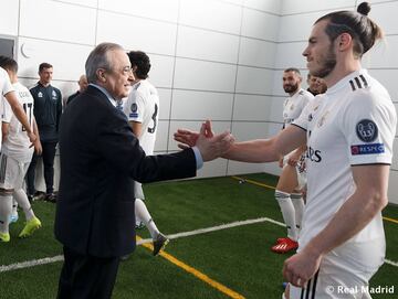 Florentino Pérez y Gareth Bale 