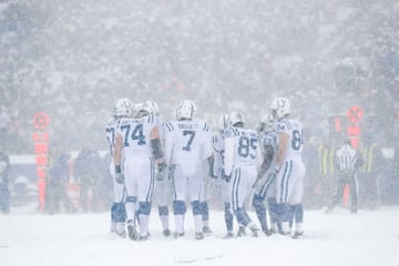 El New Era Field de Buffalo se pintó de blanco con la espectacular nevada que cayó en el juego entre los Indianapolis Colts y los Buffalo Bills. El juego terminó 13-7 en favor de los Bills. La temperatura estaba en -2 grados centígrados con vientos de 29 kilómetros por hora.