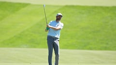 BLAINE, MINNESOTA - JULY 21: Mardy Fish of the United States plays his shot on the seventh hole during the first round of the 3M Open at TPC Twin Cities on July 21, 2022 in Blaine, Minnesota.   David Berding/Getty Images/AFP
== FOR NEWSPAPERS, INTERNET, TELCOS & TELEVISION USE ONLY ==