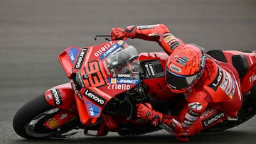 Marc Márquez con la Ducati durante el GP de Argentina de MotoGP.