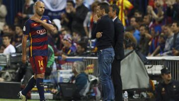 Mascherano fue expulsado por un agarrón claro a Gameiro