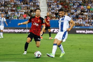 Oscar, durante el último partido del Leganés en Liga. 