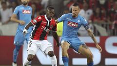 Seri, contra Hamsik en un Niza-N&aacute;poles.