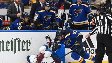 Death threats, hate speech and a tossed water bottle are all a result of a collision between Avalanche center Nazem Kadri and Blues goalie Jordan Binnington.